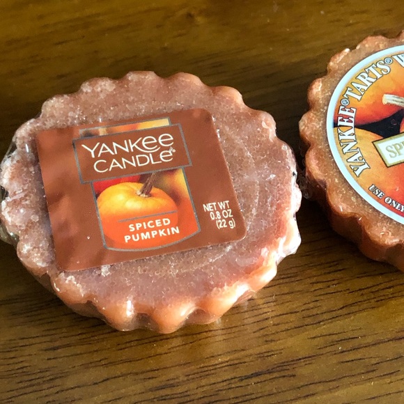 Yankee Candle Tarts Wax 2 Peppermint Bark - 2 Spiced Pumpkin - New Sealed - Picture 6 of 8